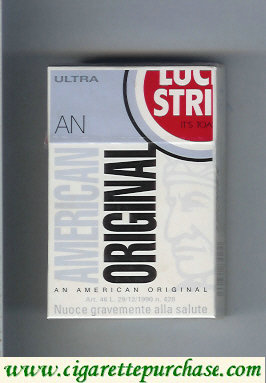 Lucky Strike Ultra An American Original cigarettes hard box